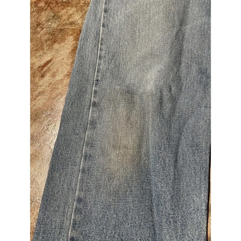 Vintage Levi's 505 Regular Fit Distressed Faded‎ Blue Denim Jeans 36W x 30L *
